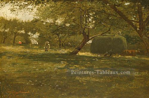 Scène de récolte réalisme peintre Winslow Homer Peintures à l'huile